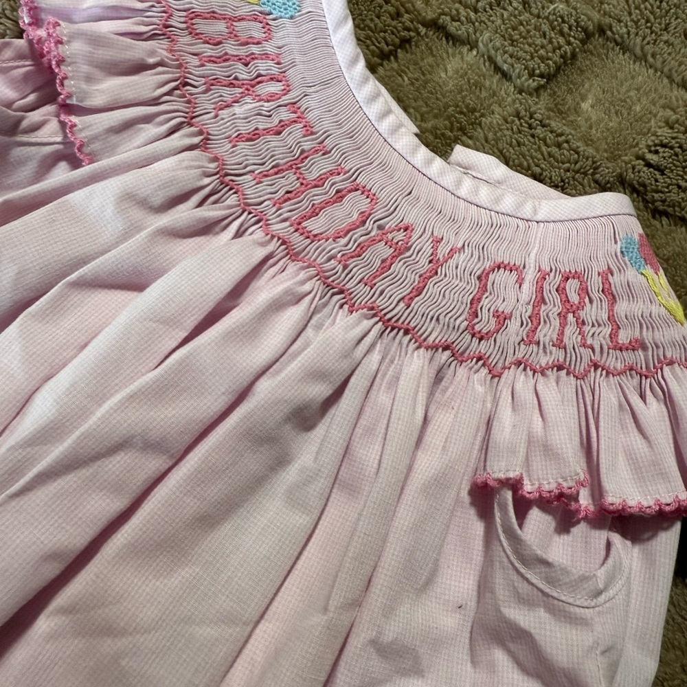 Pink Birthday Girl Romper - Picture 4 of 7